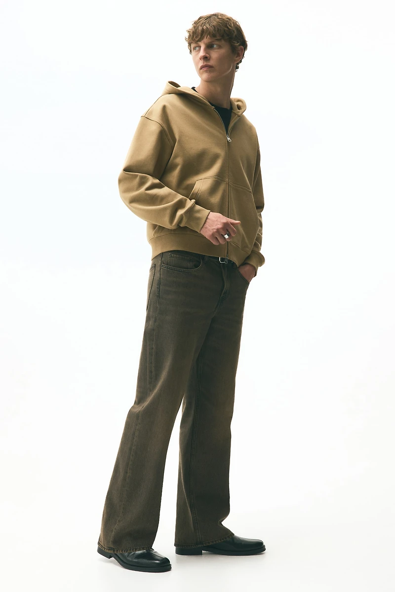 Boxy Loose-Fit Hooded Jacket