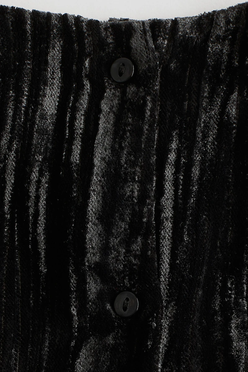 Crushed-Velvet Dress