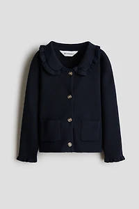 Cotton Cardigan with Collar