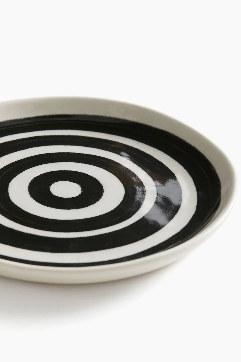 Patterned Stoneware Side Plate
