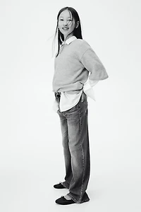 Jean à jambes larges