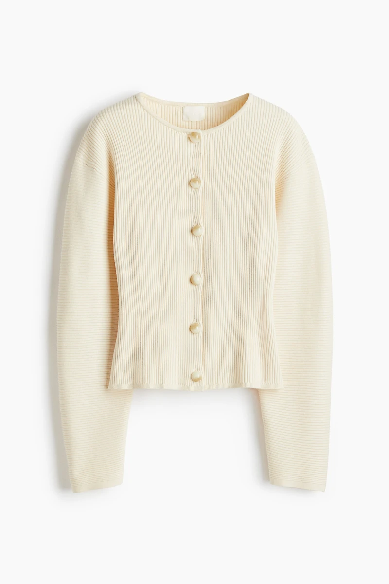 Gilet en tricot côtelé