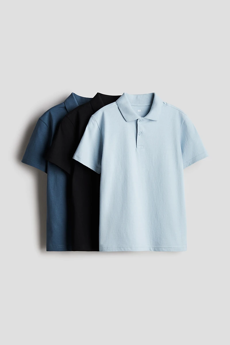 3-pack Cotton Polo Shirts