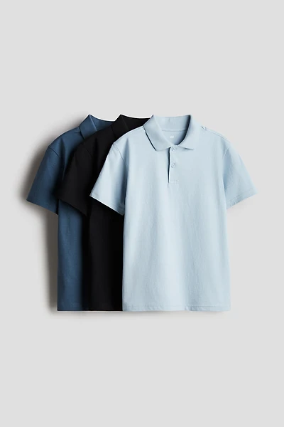 3-pack Cotton Polo Shirts