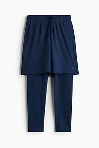 Short de sport chaud double épaisseur