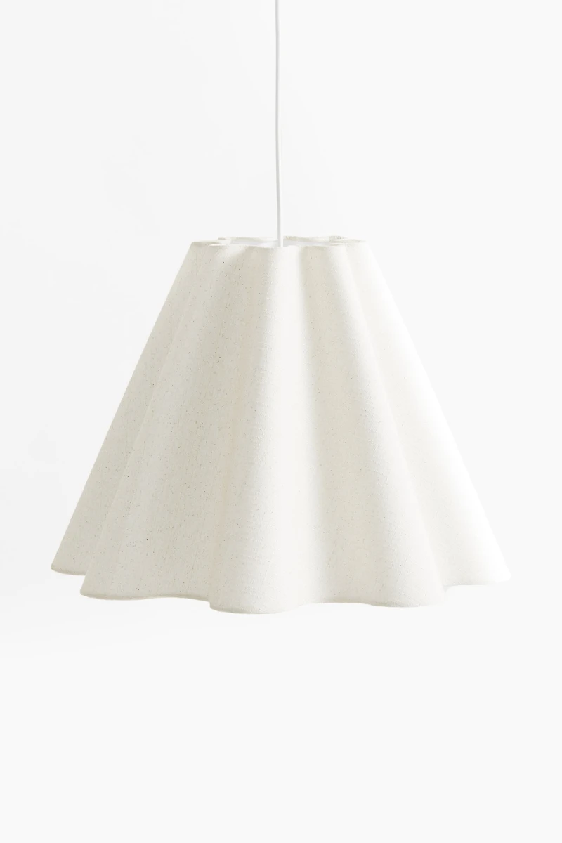Linen-Blend Pendant Lamp