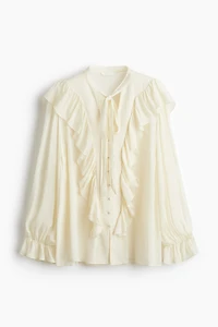 Ruffle-Trimmed Blouse