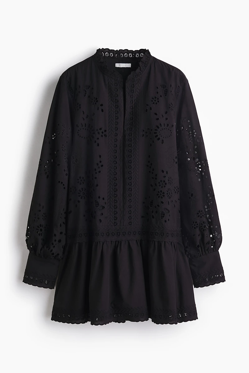 Dress with Eyelet Embroidery