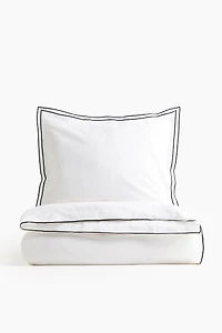 Ensemble de housse couette lit simple en coton
