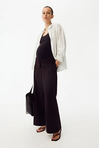 MAMA Wide-Leg Dress Pants