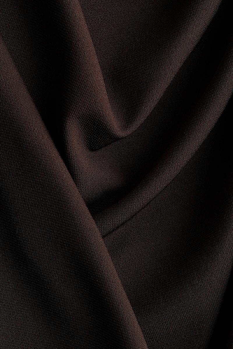 Draped One-Shoulder Dress