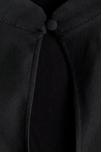 Viscose-Blend Top with Keyhole Detail