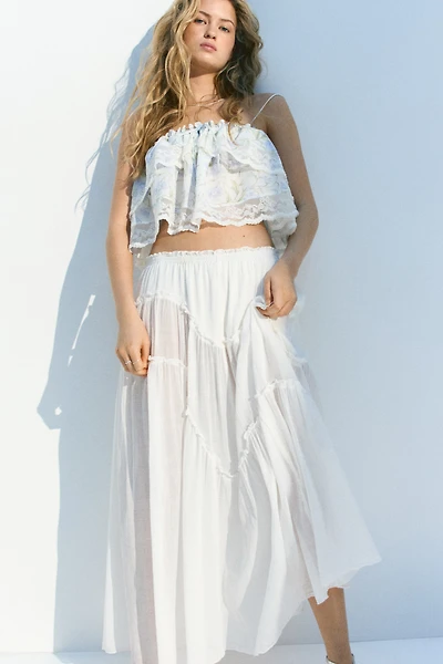 Tiered Maxi Skirt