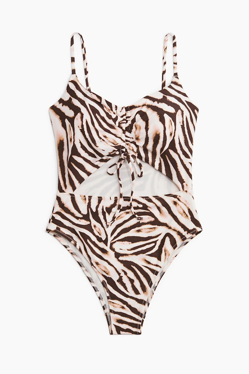 Padded-Cup Cutout Swimsuit