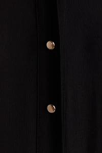 Tie-belt viscose shirt dress