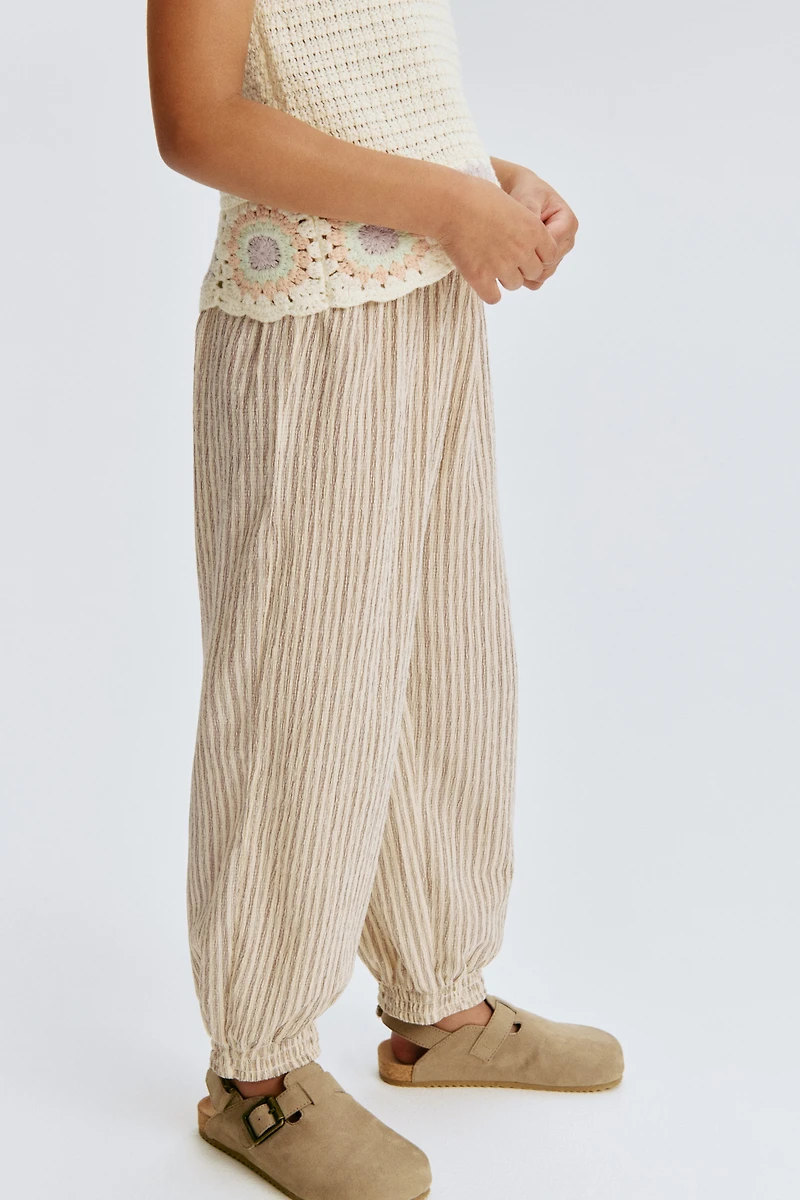 Textured Jersey Pants