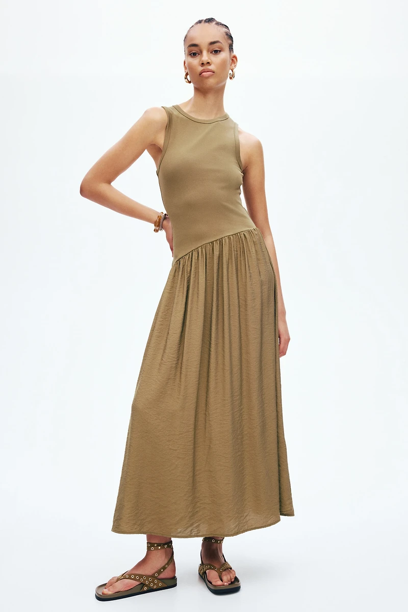 Dress with Flared Skirt