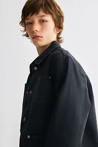 Veste cargo en sergé de coton