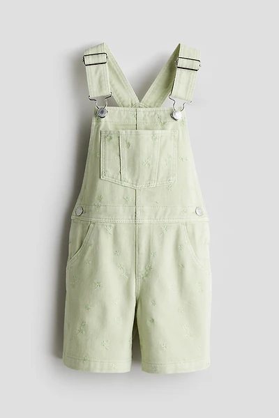 Denim Overall Shorts