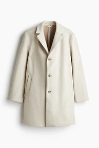 Manteau près du corps en laine mélangée