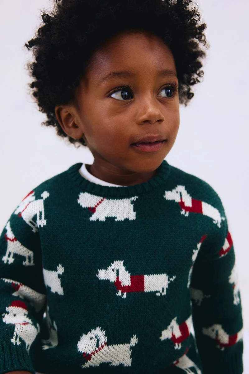 Chandail jacquard en coton