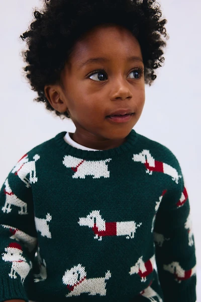 Chandail jacquard en coton