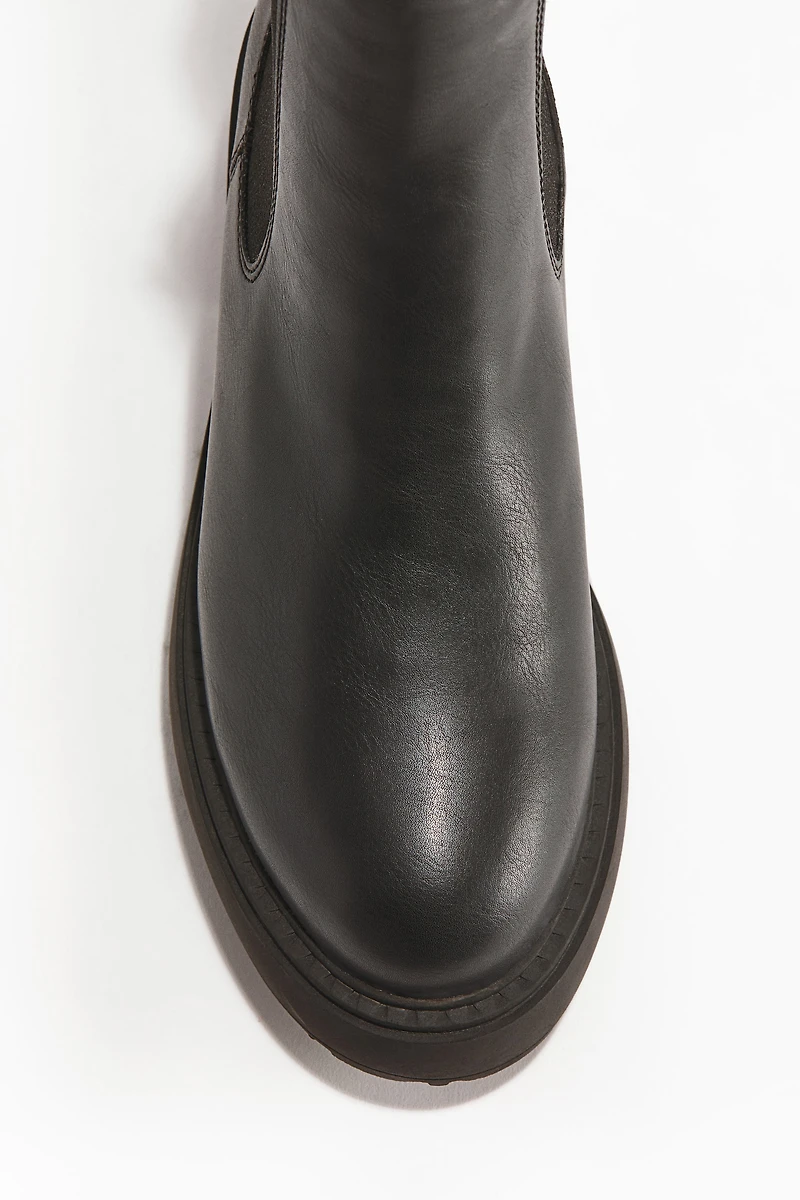 Warm-Lined Chelsea Boots