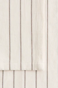 Patterned Linen-Blend Tablecloth