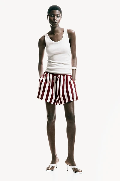 Linen-Blend Shorts