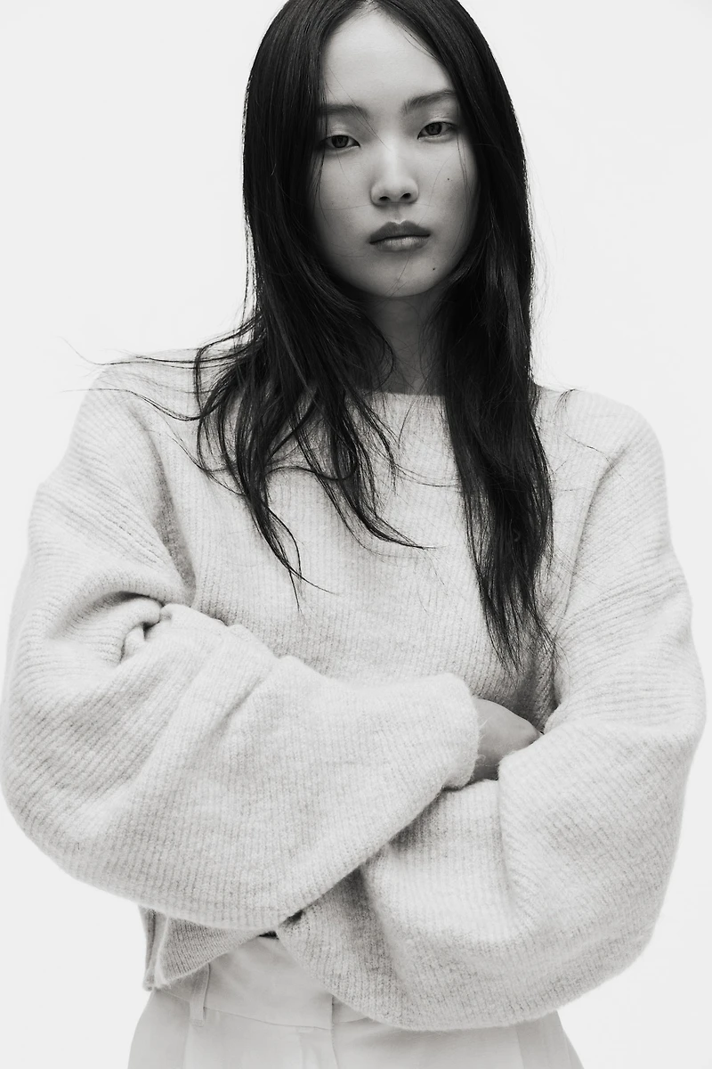 Oversized Boat-Neck Sweater