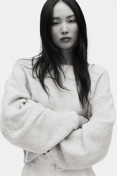 Oversized Boat-Neck Sweater