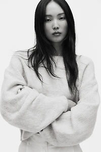 Oversized Boat-Neck Sweater