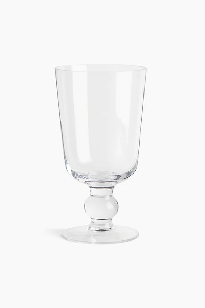 Vase en verre sur pied