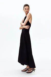 Flared Halterneck Dress