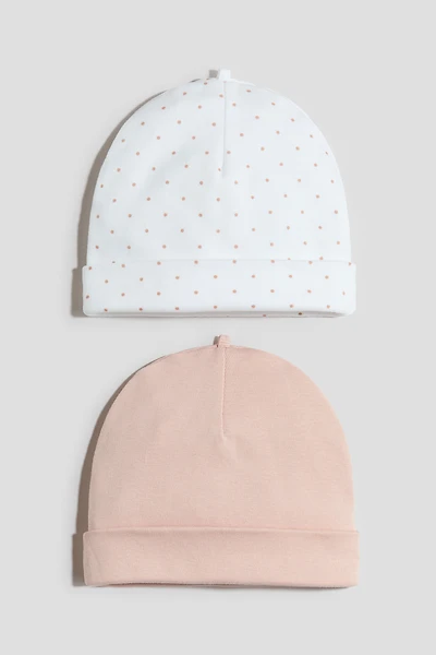 Lot de 2 bonnets en coton