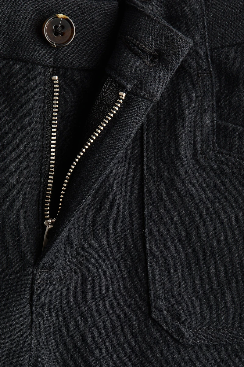 Pantalon large en sergé