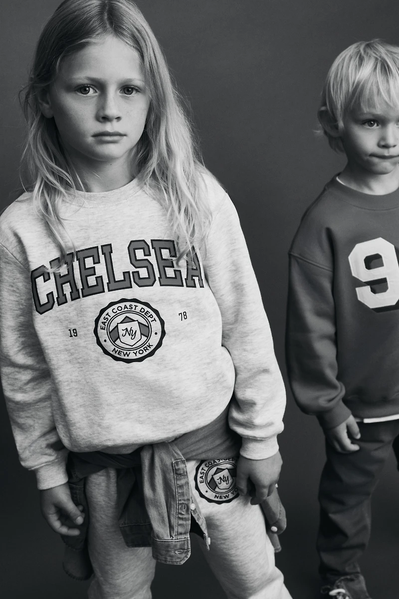 Printed Brushed-Inside Sweatshirt