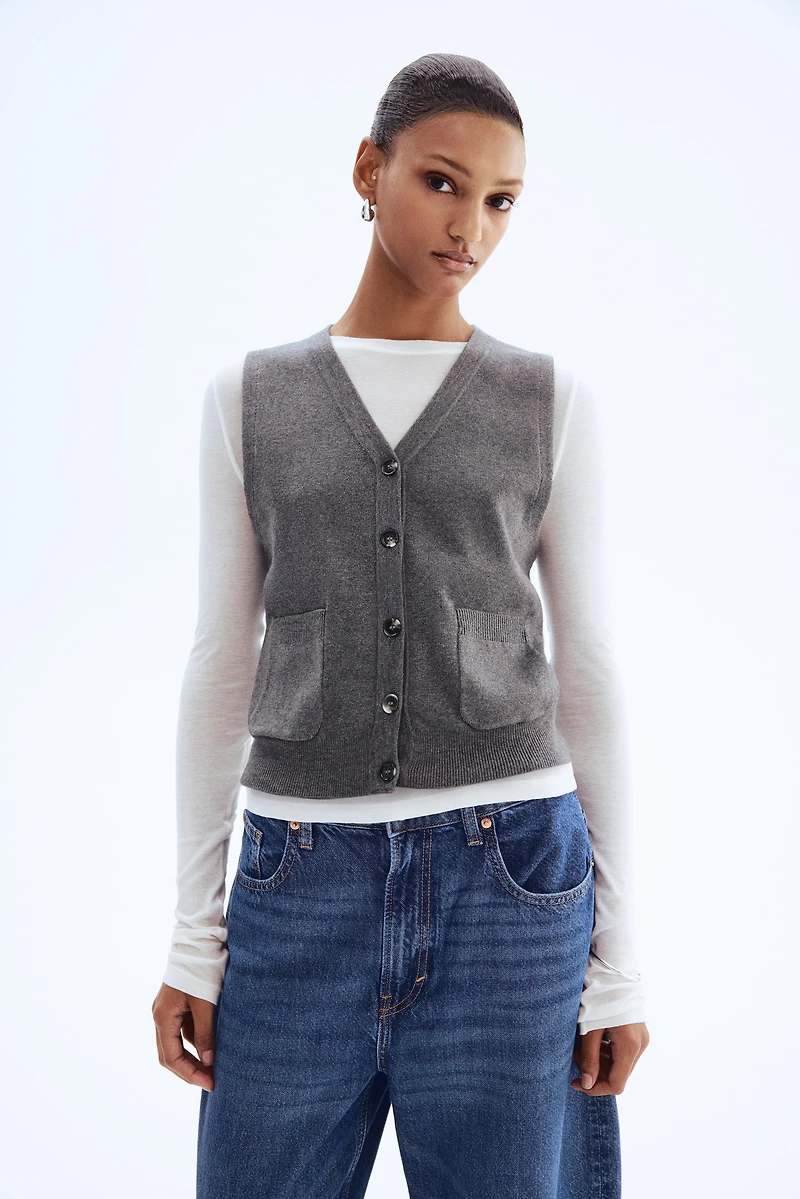 Fine-Knit Vest