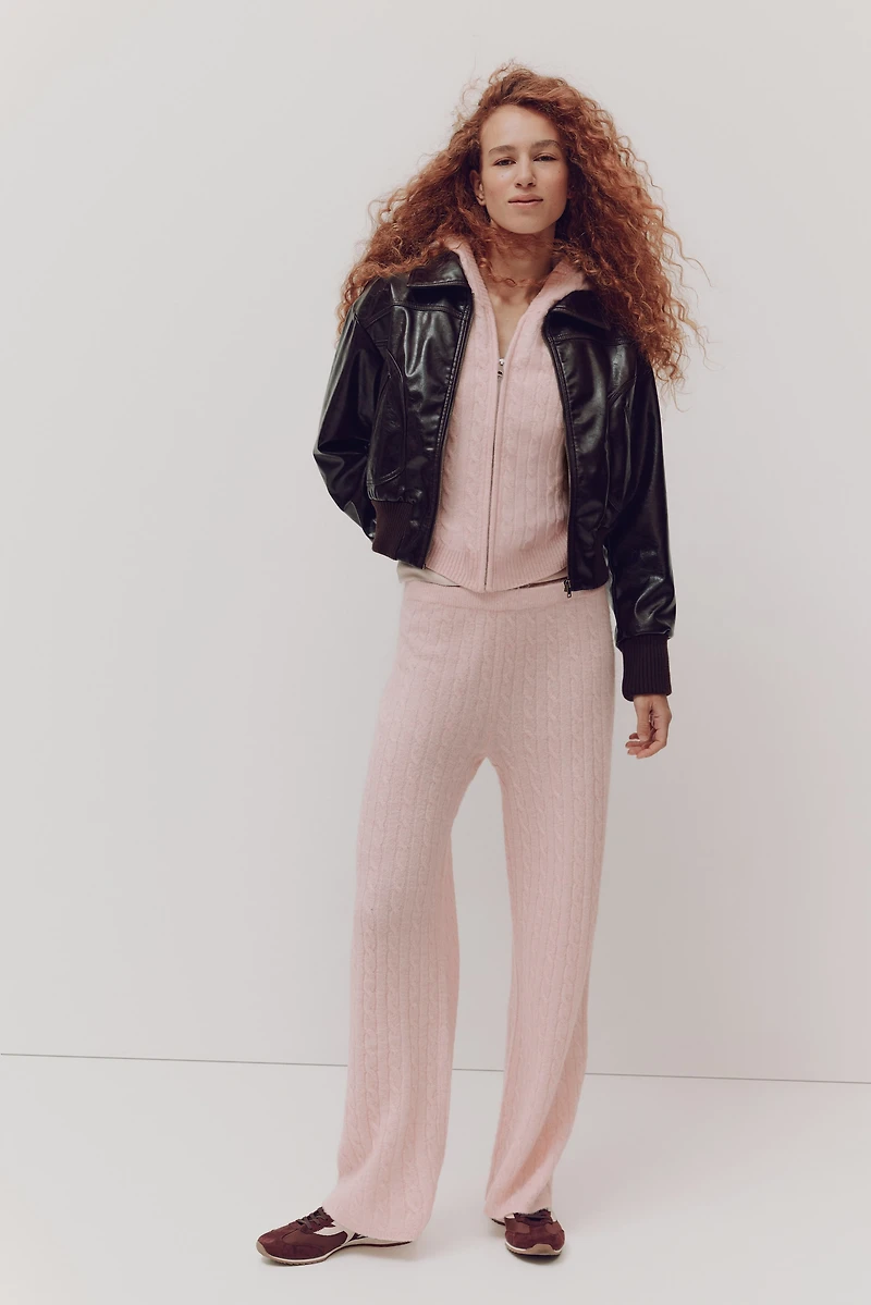 Cable-Knit Pants