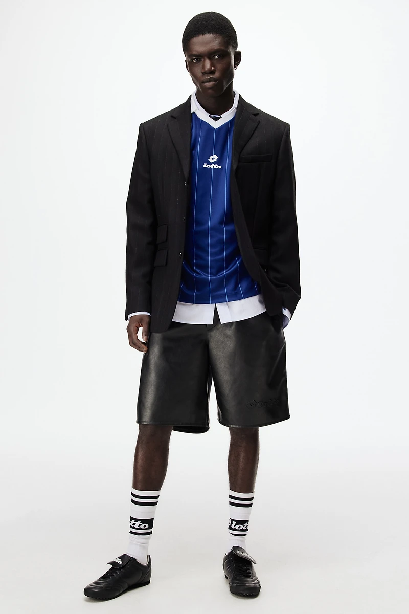 Relaxed-Fit Coated Shorts