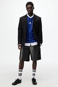 Relaxed-Fit Coated Shorts