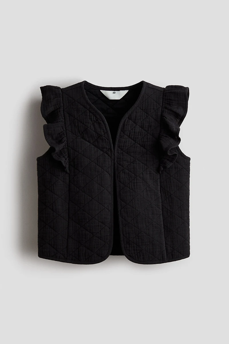 Flounced Cotton Muslin Vest