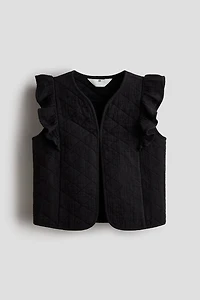 Flounced Cotton Muslin Vest