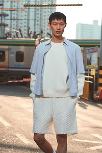 Short coupe décontractée d'aspect fait au crochet