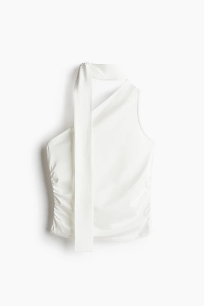 Draped One-Shoulder Top