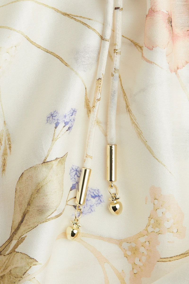 Oversized Tie-Belt Dress