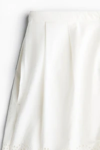 Eyelet-Embroidered Cotton Shorts