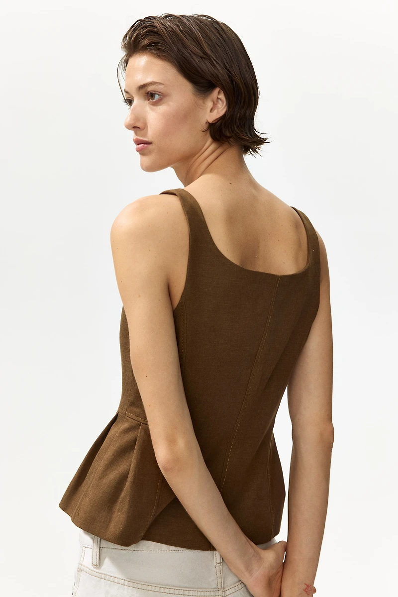 Chandail sans manches ajusté