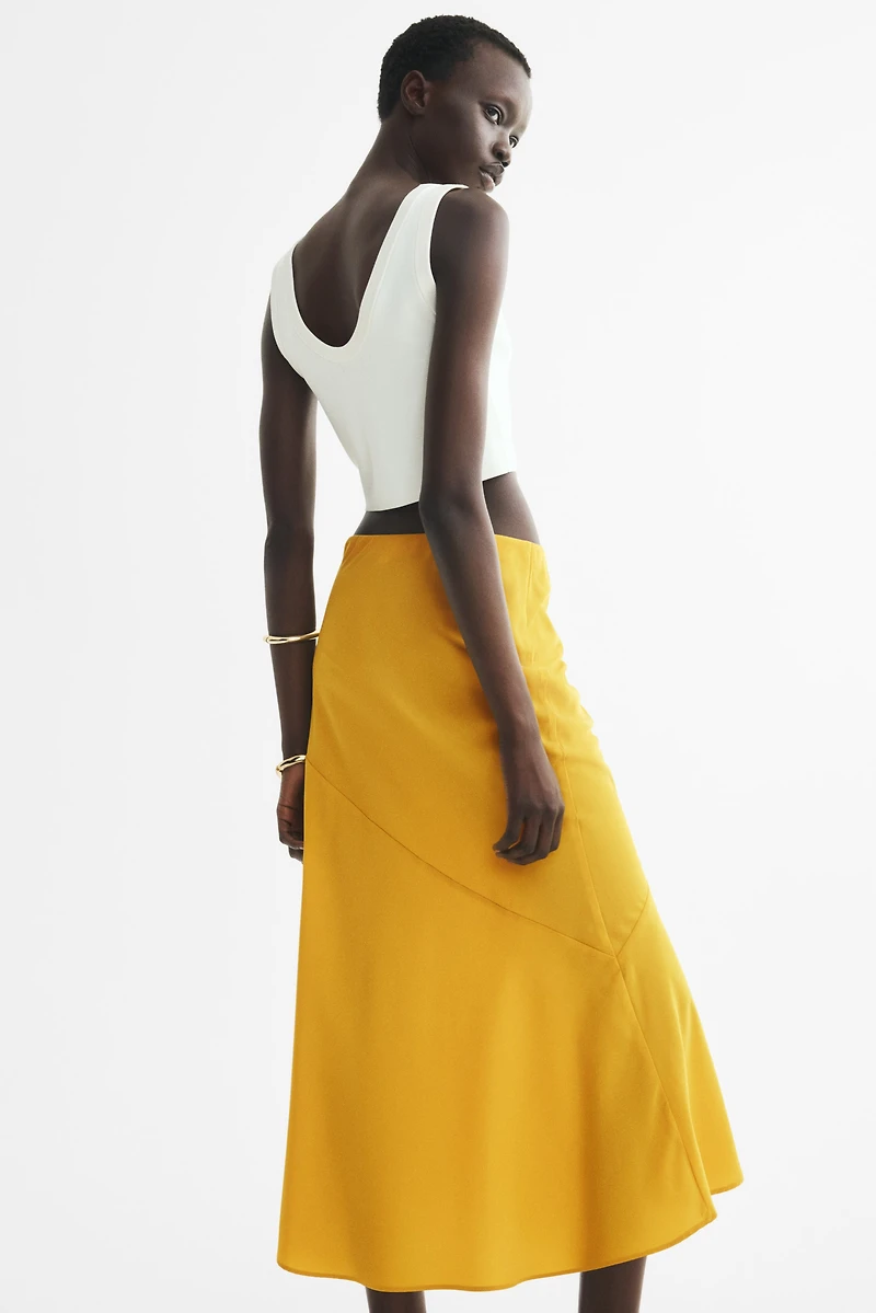 Jupe culotte en satin