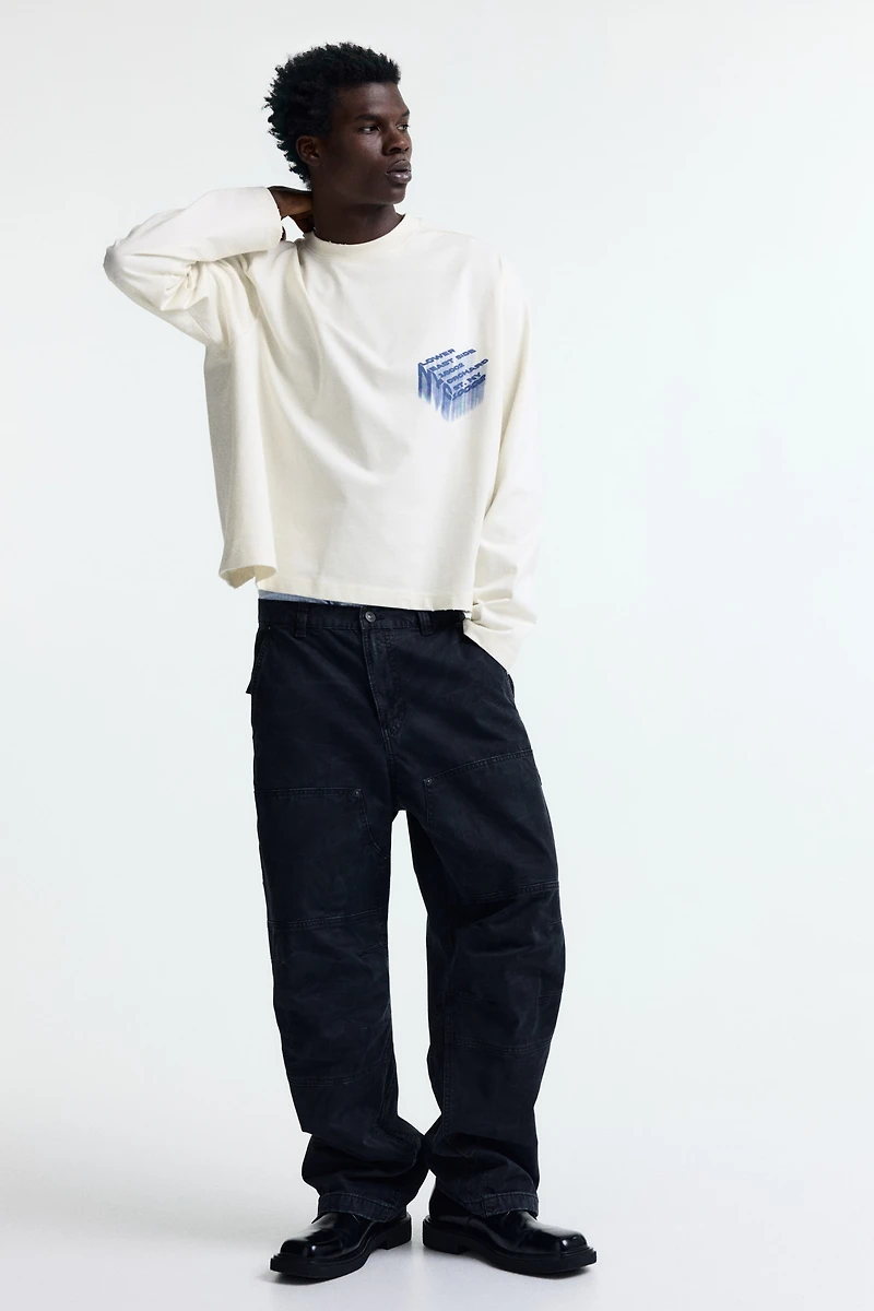 T-shirt coupe ample en jersey imprimé